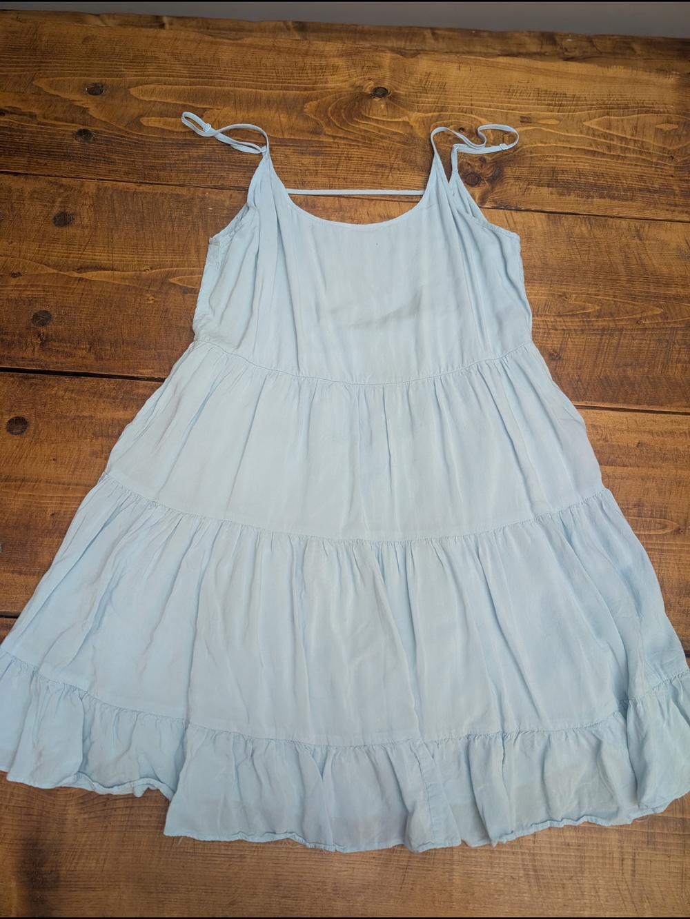Talula Light Blue Tiered Sundress